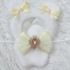 ぬい服 着ぐるみ ちびぐるみ 11cm くま 黄色 イエロー