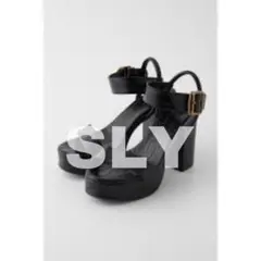 【SLY】レディース ブラック クロコ サンダルのサムネイル