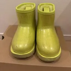 UGG アグ レインブーツ スノーブーツ イエロー 25cm - メルカリ