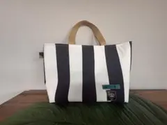 ハンドメイド　ストライプトート