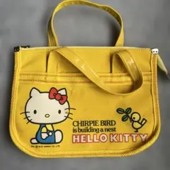 激レア 昭和レトロ キティ 初代グッズ 総柄 ミニボストン バッグ