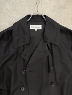美品　YvesSaintLaurent トレンチコート　スプリンコート　コットン メンズ コート＆トレンチコート | サンローラン | YSL