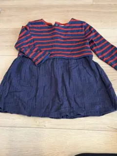 Petit Bateau ボーダーワンピース