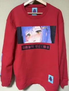 GIRLFOODSEX 赤 スウェット トレーナー