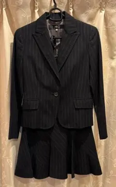 INED ストライプ スカートスーツ サイズ7 ⑩