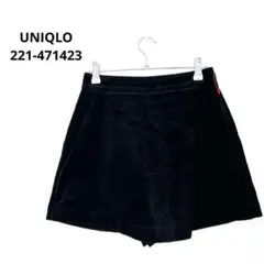 UNIQLO　ユニクロ コーデュロイスコート　ショートパンツ 黒 S 美品