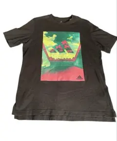 adidas Tシャツ ブラック グラフィック　M