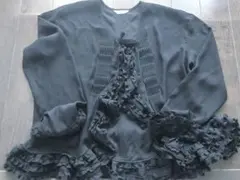 KANeko ISAO ブラックシフォンフリル 長袖ボレロのサムネイル