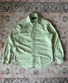 Ralph Lauren クラシックフィット B.Dシャツ黄緑ライムMサイズ相当