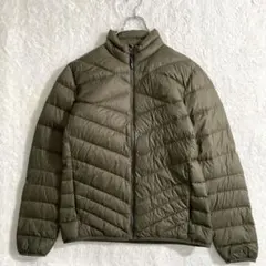 プーマ　ライトダウンジャケット　ダウン９０％　XL　カーキ　軽量