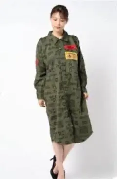 新品未開封 HYSTERICGLAMOUR カーキシャツワンピース