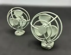 ミニチュア置物　レトロ扇風機2個