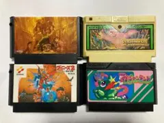 【動作確認済】グーニーズ1・2　スペランカー　ワギャンランド　4本（ファミコン）