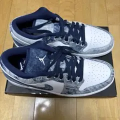 28.5cm ナイキ エアジョーダン1 ロー ウォッシュドデニム SE