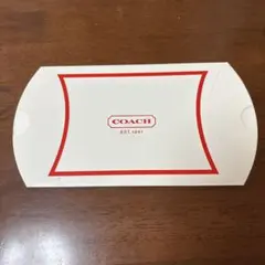 COACH ギフトボックス ホワイト レッド１セット
