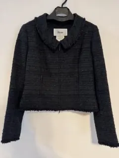 美品René ツイードジャケット 38サイズ 黒