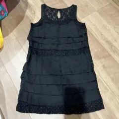 ROYAL PARTY ブラック ノースリーブ ワンピース