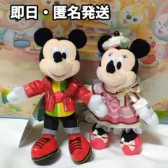 ディズニー　パルパルーザ　ミニー　ミッキー　ぬいぐるみバッジ