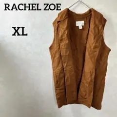 レア RACHEL ZOE 【XL】 ブラウン ベスト 両ポケット付き 秋冬