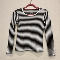 MUJI  ボーダー　長袖　Tシャツ　XS