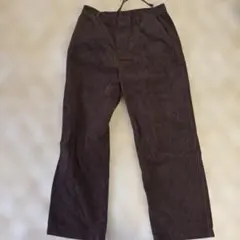 コーデュロイ ワイドパンツ ダークブラウン