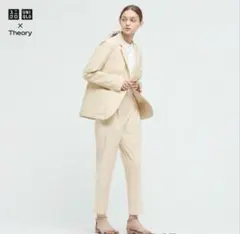 【ほぼ未使用】S UNIQLO ×Theory 感動タックイージーパンツ スーツ