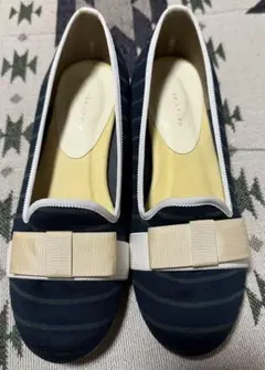 リボン フラットシューズ