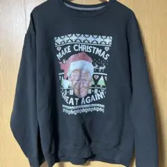 古着アメカジFRUIT OF THE LOOM トランプクリスマススウェットXL