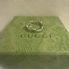GUCCI インターロッキングG リング シルバー 24号 箱付き - メルカリ