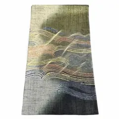 専用帯6816 ●染織の名門 しょうざん謹製 生紬 高級 正絹 袋帯のサムネイル