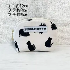 ミニポーチ 小物入れ コスメポーチ　ねこ柄　ピンク　ハンドメイド