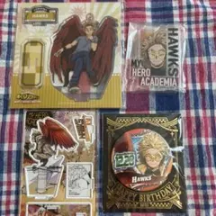 お値下げ！僕のヒーローアカデミア ホークス アクリルスタンド 缶バッジセット