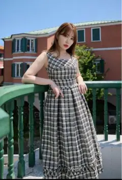 herlipto Summer Tweed Midi Dress
