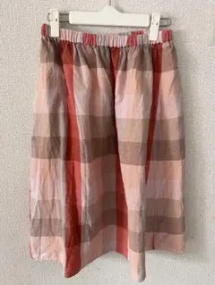 SM2 スカート ピンク系 チェック柄