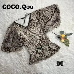 美品❤️COCO,Qoo/レディースカットソー/ブラウン/サイズM/婦人服