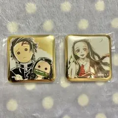 鬼滅の刃 ダイニング 刀鍛冶の里編 スクエア缶バッジ 竈門炭治郎 禰豆子