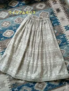 新品】ウィリアムモリス パッチワーク フレアスカート 大きいサイズ LL