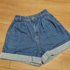 SSサイズ　デニム ショートパンツ ロールアップのサムネイル