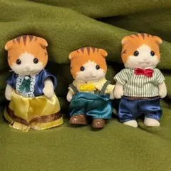 シルバニアファミリー ネコ 人形 3体セット まとめ売り