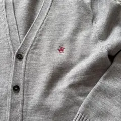 BEVERLY HILLS POLO CLUB グレー カーディガン Lサイズ