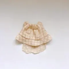 ベビー帽子44cm 日除け付きくま耳帽子