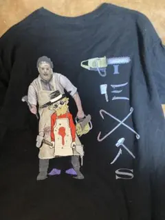 テキサスチェーンソーTシャツ　black weidor