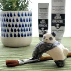 ただのパンダ　粘土作品