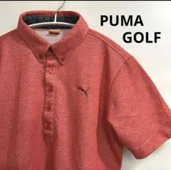 PUMA GOLF ポロシャツ レッド オレンジ　ドット柄のサムネイル