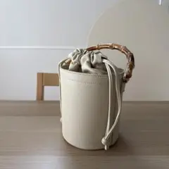 バンブーハンドル　ハンドバッグ