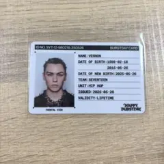 SEVENTEEN HAPPY BURSTDAY バーノン IDカード