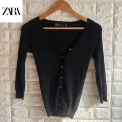ワケアリ　ZARA Ｖネック　カーディガン　M