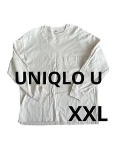 UNIQLO Uアイボリー ベージュ系　長袖カットソー XXL 大きいサイズ