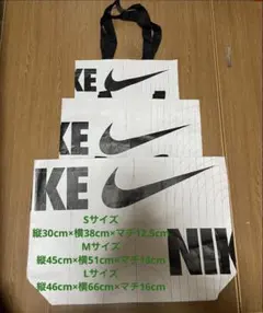セットSMLサイズ　ナイキトートバッグエコバッグ ショッパー3枚