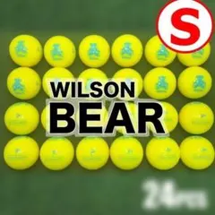 【S61】WILSONBEAR 黄 年式混合 ロストボール 24球のサムネイル